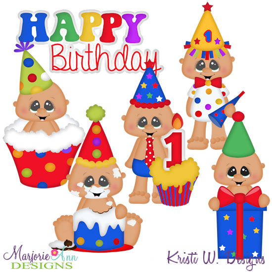 Cake Smash Birthday Boy SVG Cutting Files Includes Clipart - Click Image to Close